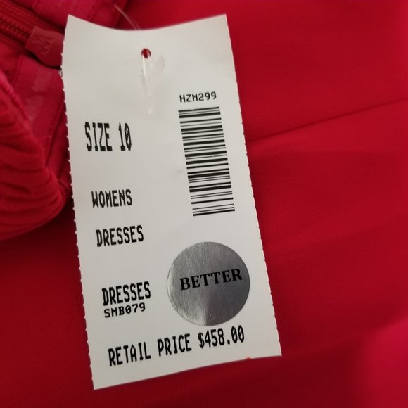 Nwt Jill Stuart Dress Sweetheart Strapless Ball Gown Size 10 Womens Red New $458 - Picture 2 of 15